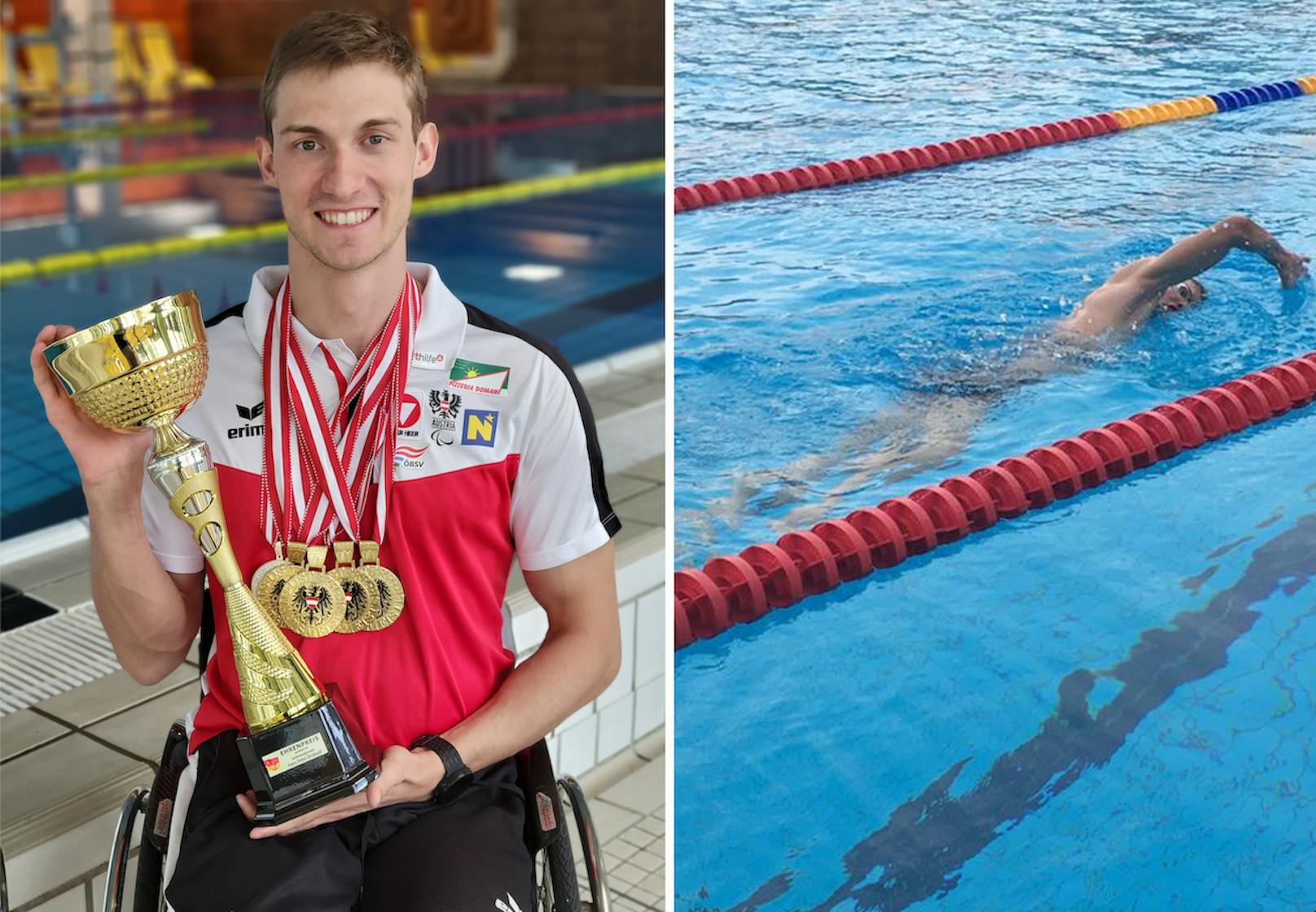 Para-Schwimmer Andreas Ernhofer (25) holte WM-Silber und zweimal EM-Bronze.&nbsp;