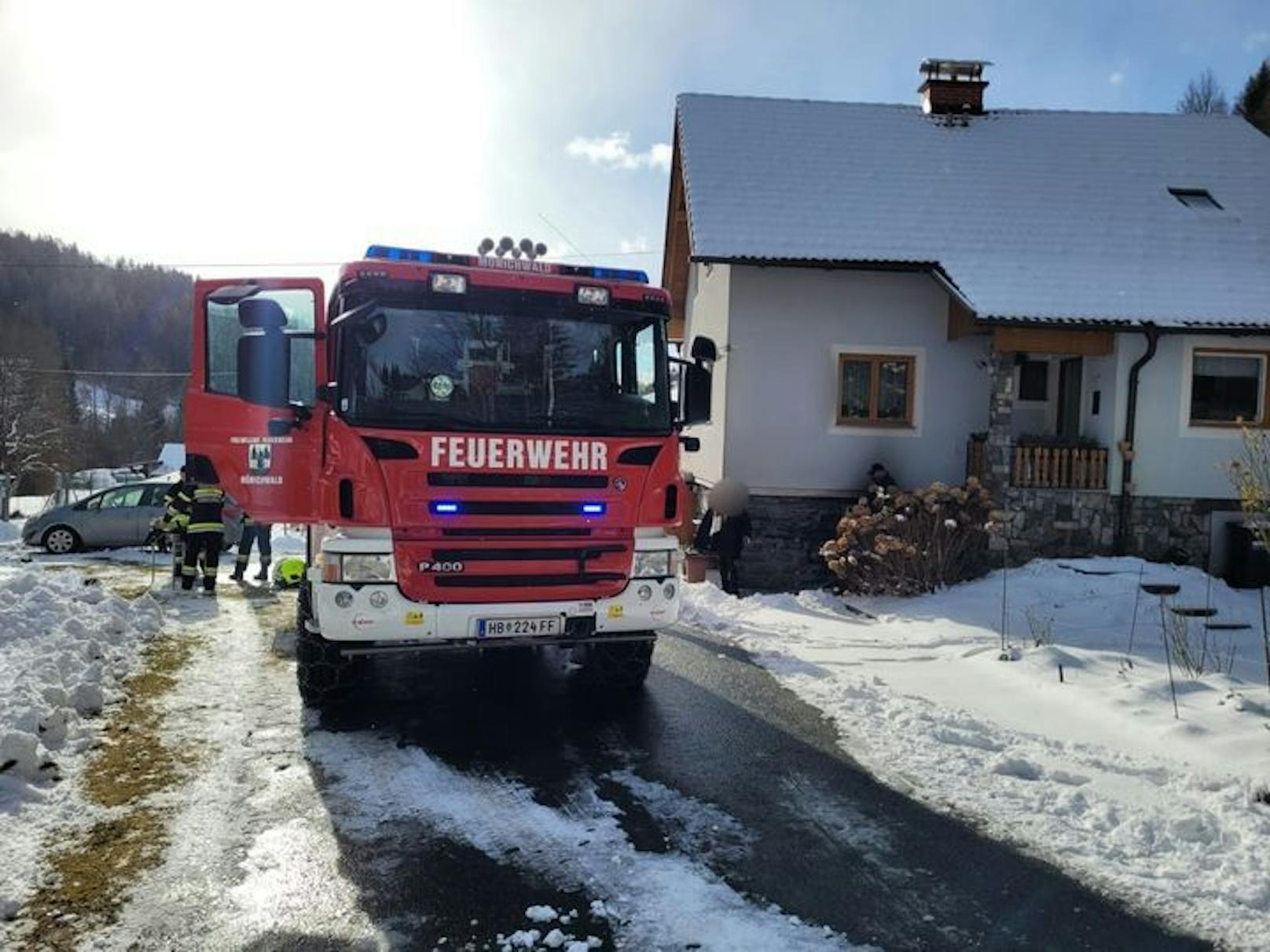 Die Feuerwehr konnte eine 86-jährige Steirerin retten.