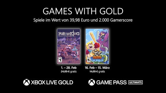 Games with Gold: Diese Spiele gibt es im Februar gratis.