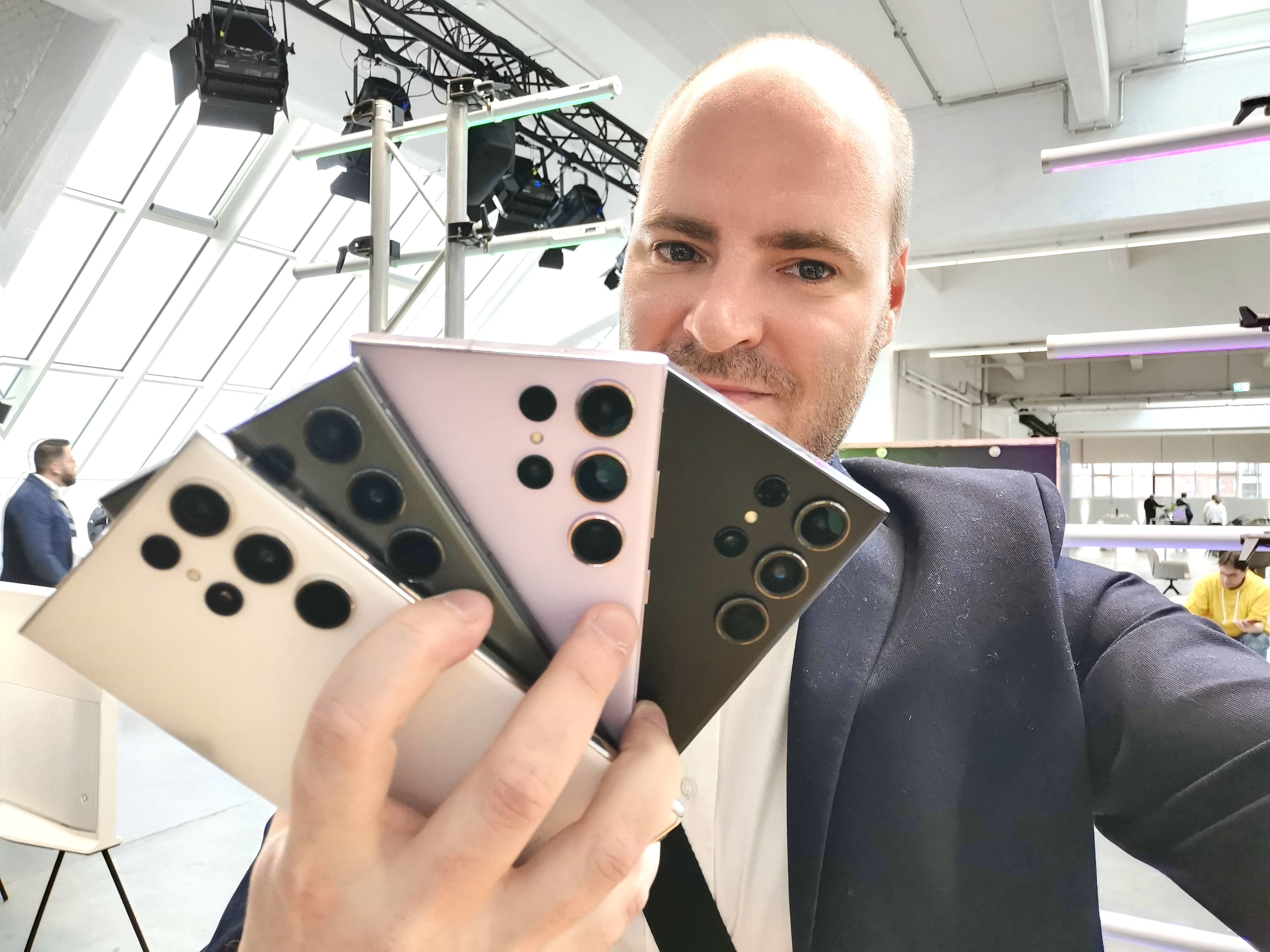 So sehen sie aus, die neuen Flaggschiffe Samsung Galaxy S23 Ultra. 