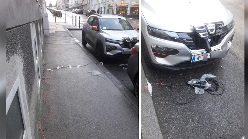 So lud der Meidlinger seinen elektrischen Wagen auf. 