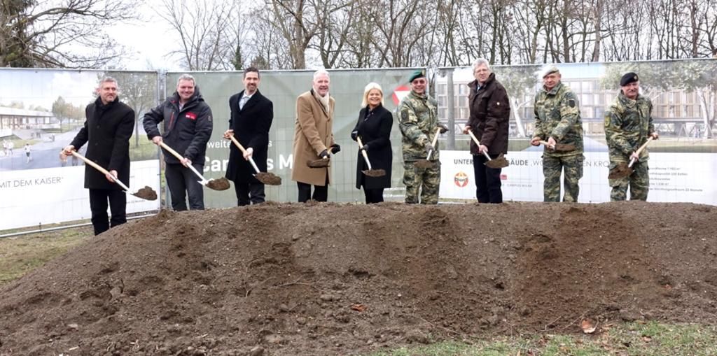 Spatenstich zur Erweiterung der Militärakademie in Wiener Neustadt