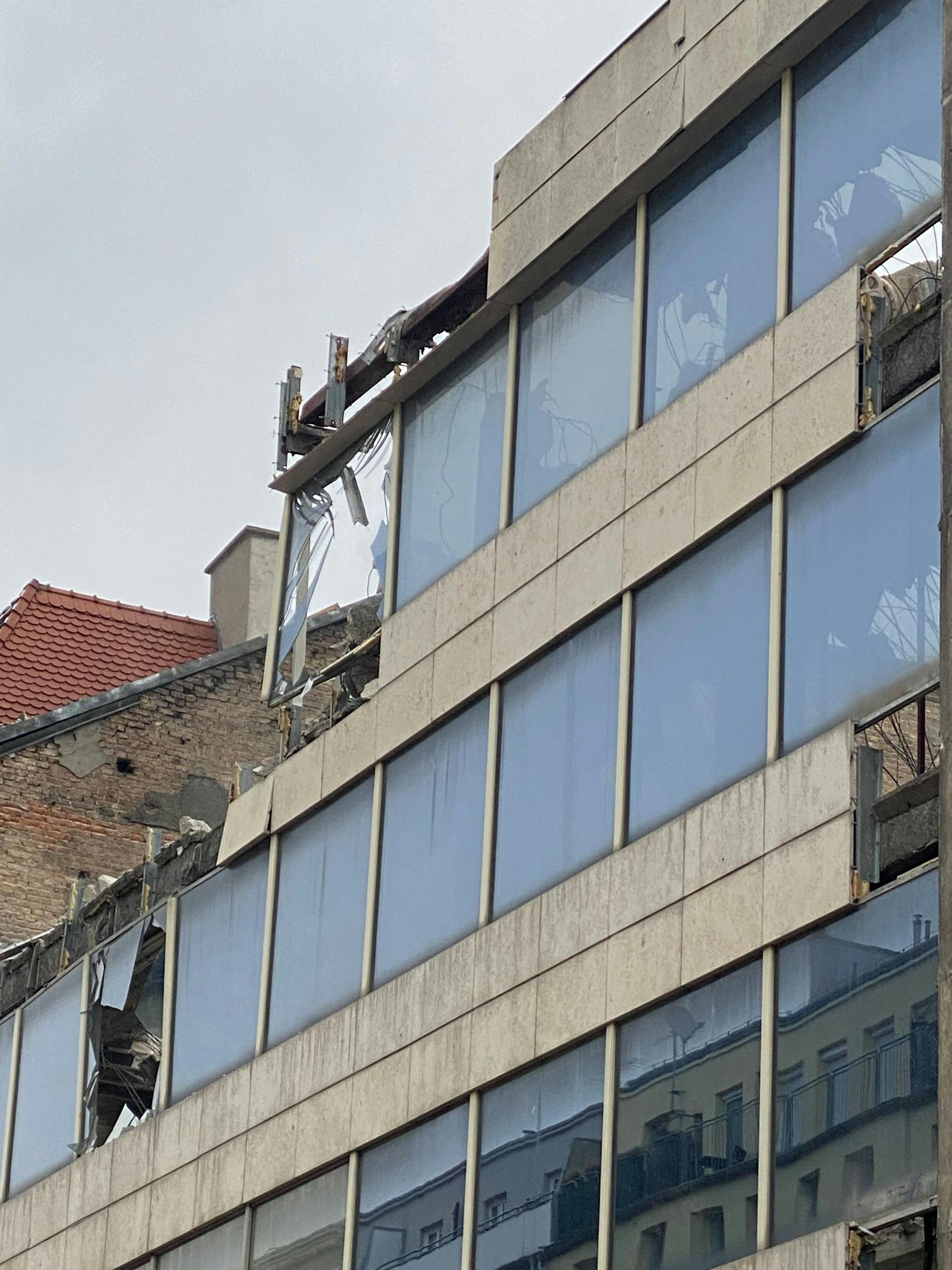 Bei der Favoritenstraße musste die Feuerwehr zum Sturm-Einsatz ausrücken. 