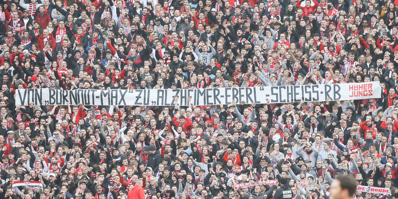 Köln-Fans zeigten ein geschmackloses Plakat