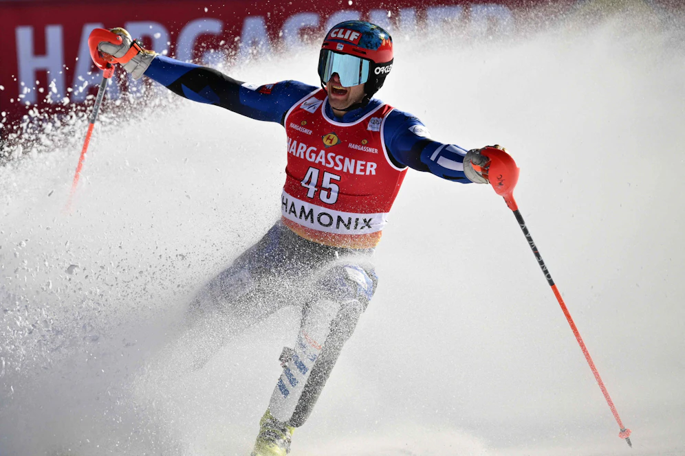 Der Grieche AJ Ginnis raste sensationell auf das Chamonix-Stockerl. 