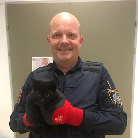 Die Autobahnpolizisten konnten die unverletzte Katze dem Tierschutzhaus Siegendorf übergeben.
