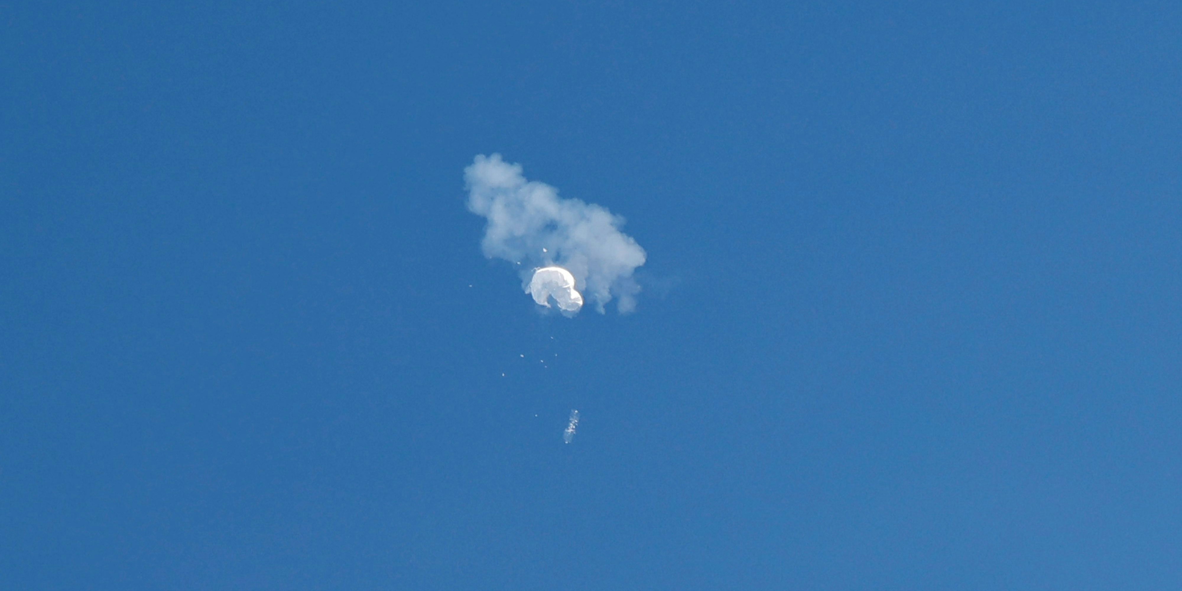 Die USA haben den mutmasslichen chinesischen Spionageballons abgeschossen. 