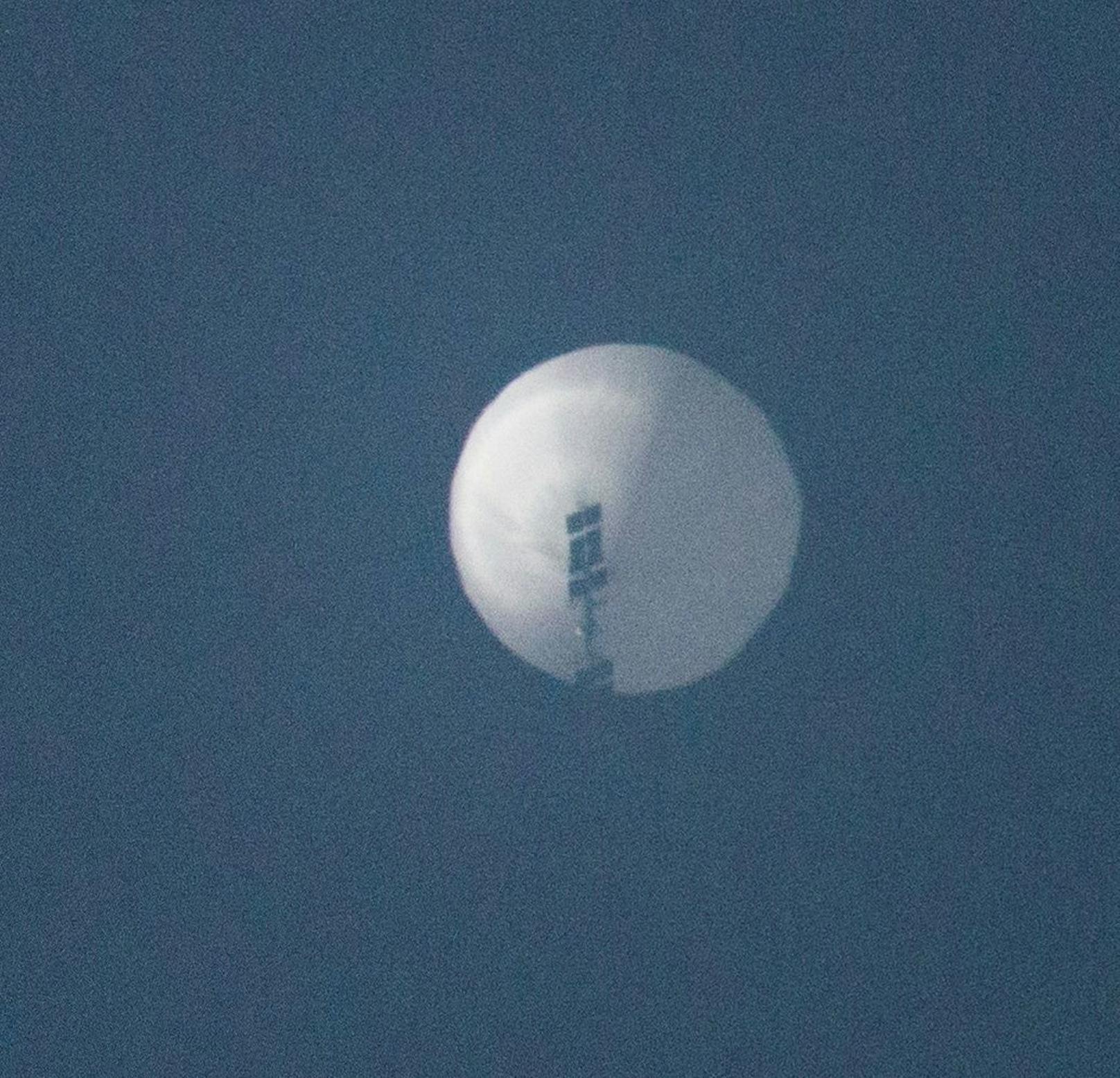 Der Moment kurz vor der Explosion: Der mutmaßlich chinesische Spionageballon wurde am 4. Februar 2023 abgeschossen.