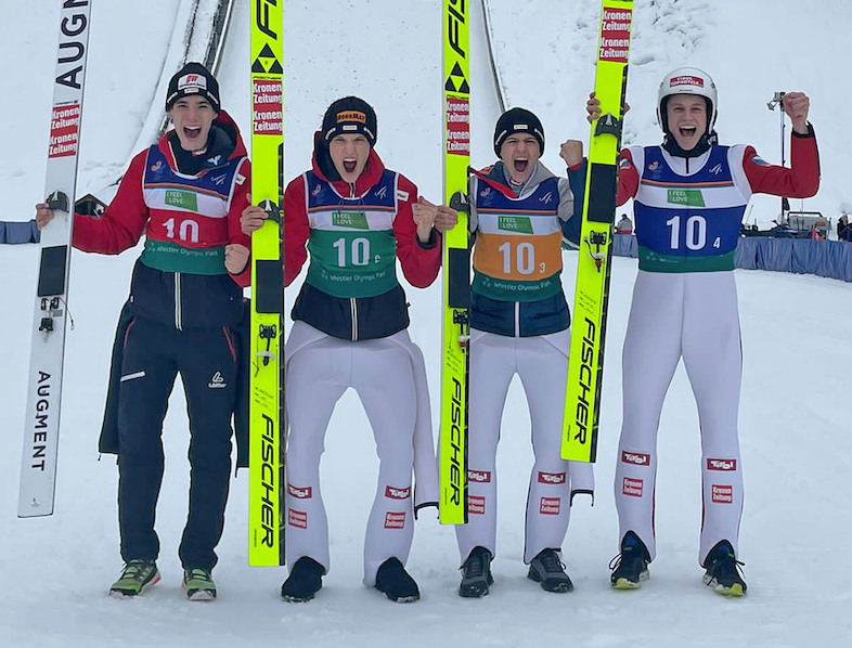 Teamfotos v.l.n.r. Julijan Smid, Louis Obersteiner, Stephan Embacher, Jonas Schuster&nbsp;