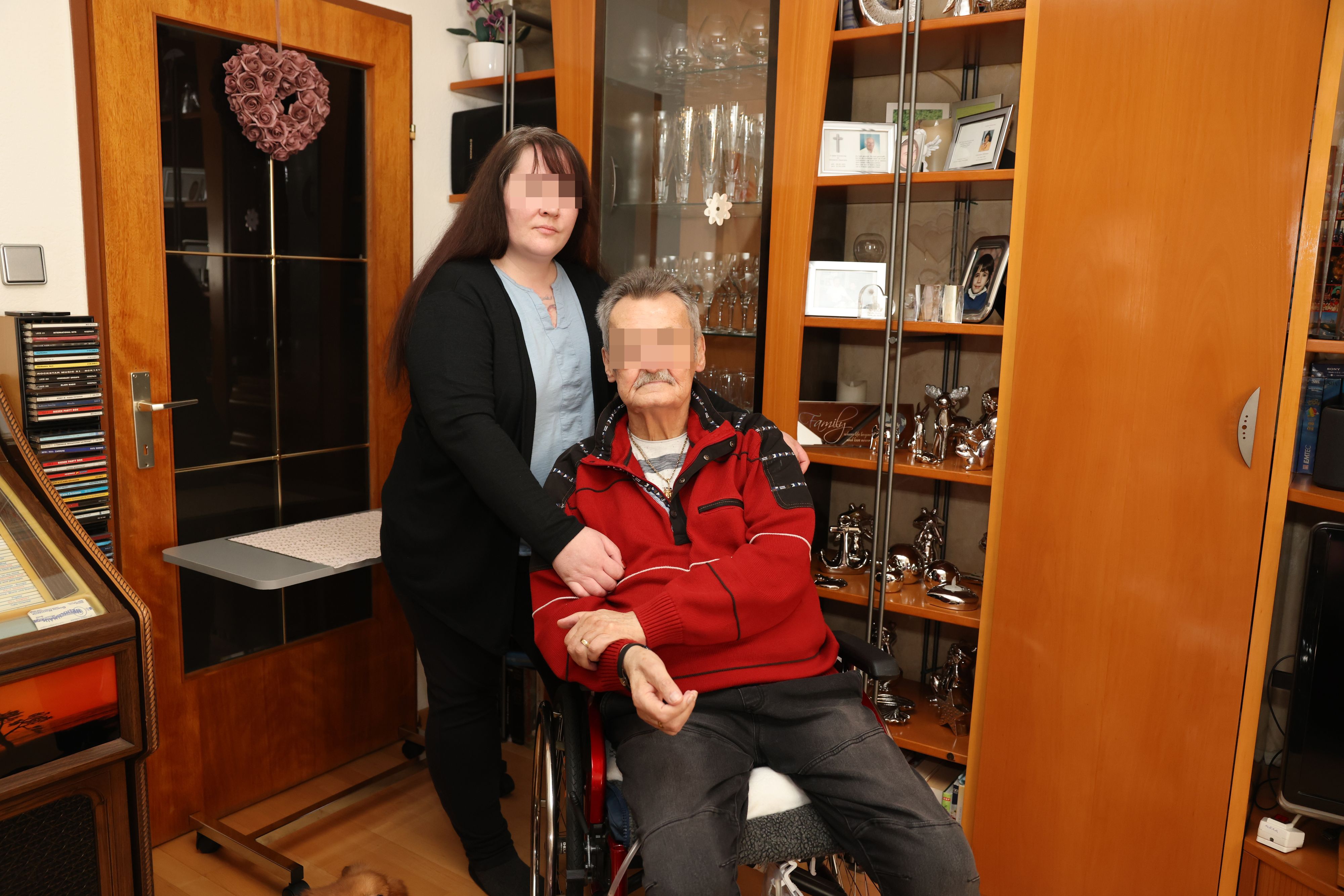 Carina S. und ihr Vater Gerald in Wien-Floridsdorf.