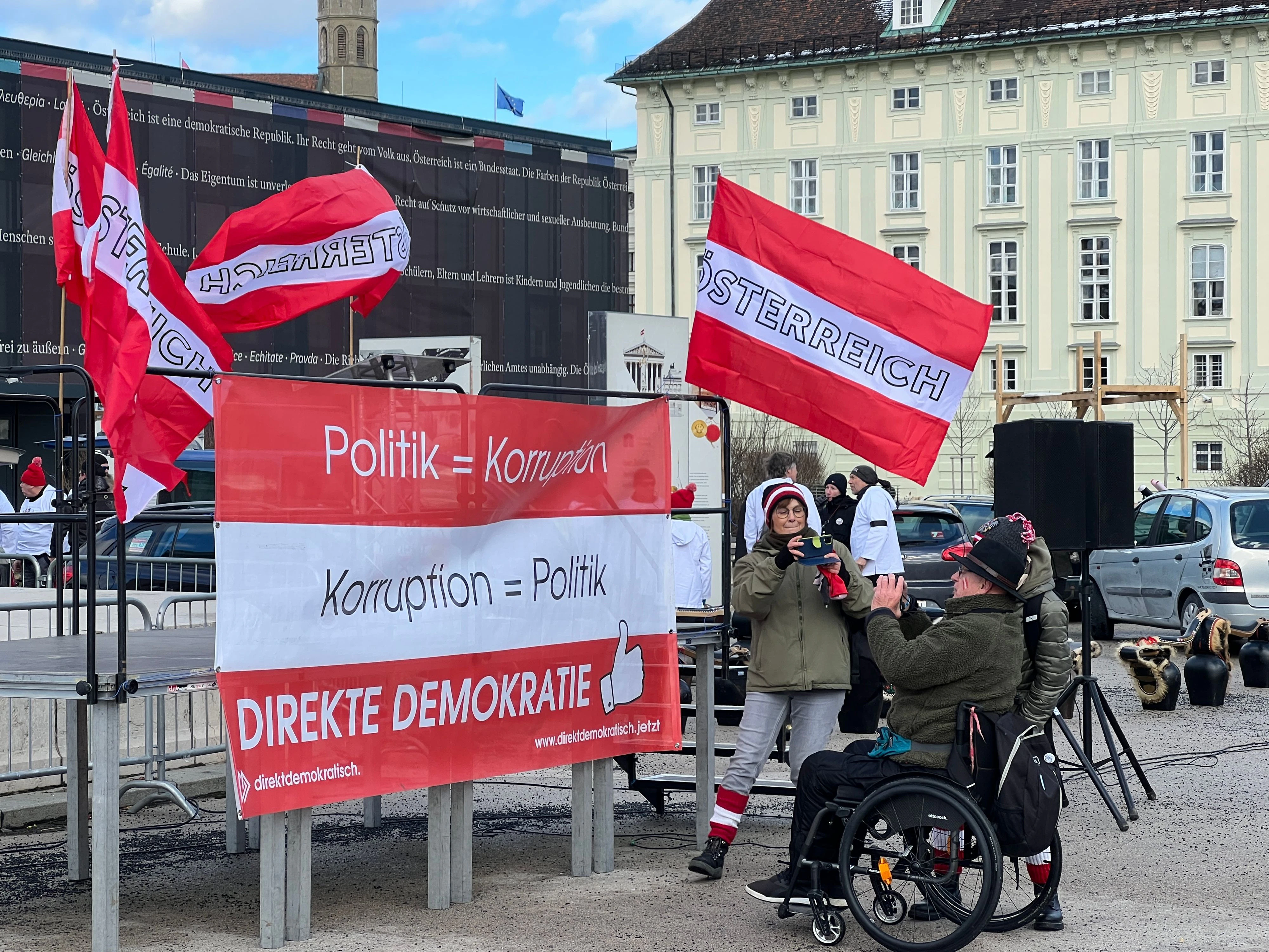 Statt Mega-Demo zog nur Mini-Truppe durch Wien