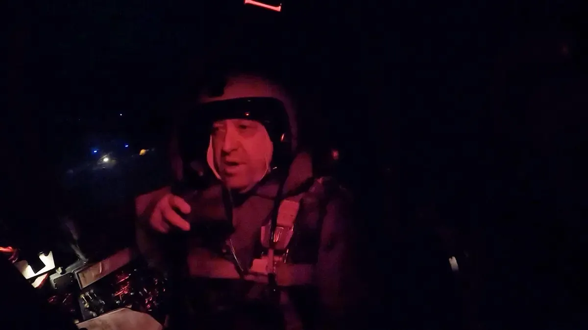 Der Wagner-Chef Jewgeni Prigoschin veröffentlichte ein Video von einem Kampfjetflug.