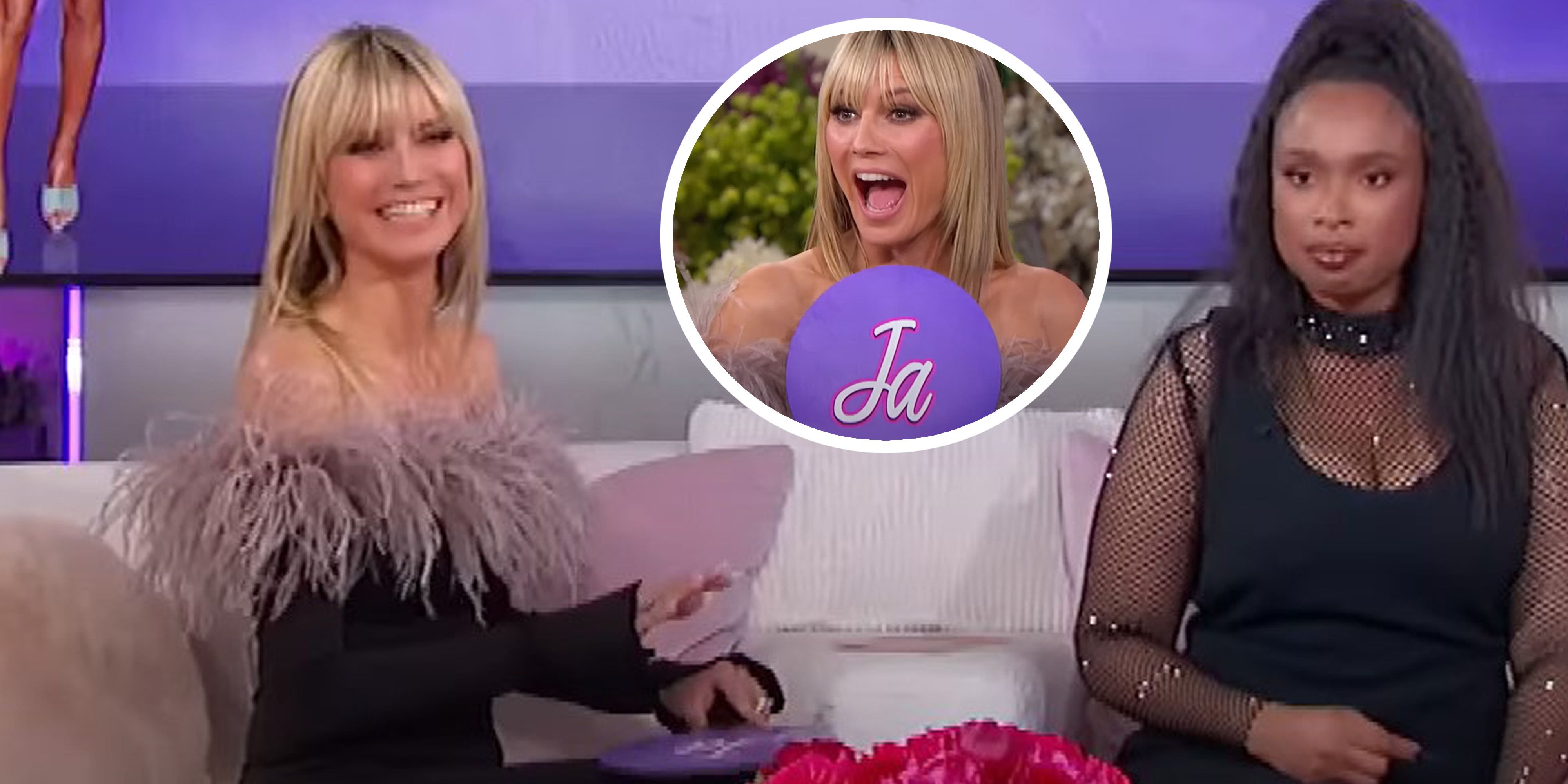 Heidi Klum plauderte mit Jennifer Hudson über Nachwuchs.