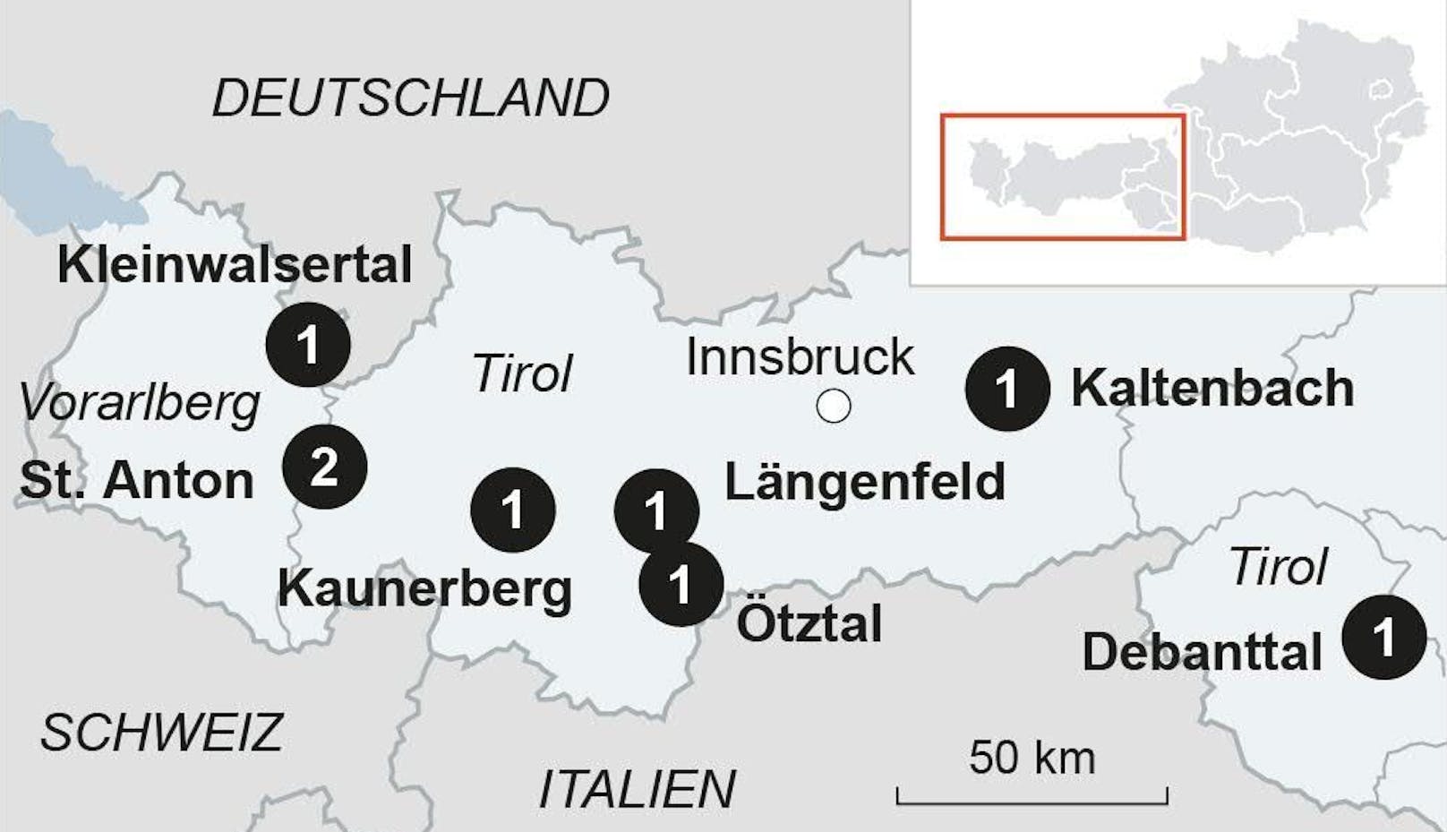 Die jüngste Lawinen-Bilanz war bereits erschütternd: 8 Tote wurden im Westen Österreichs gezählt.