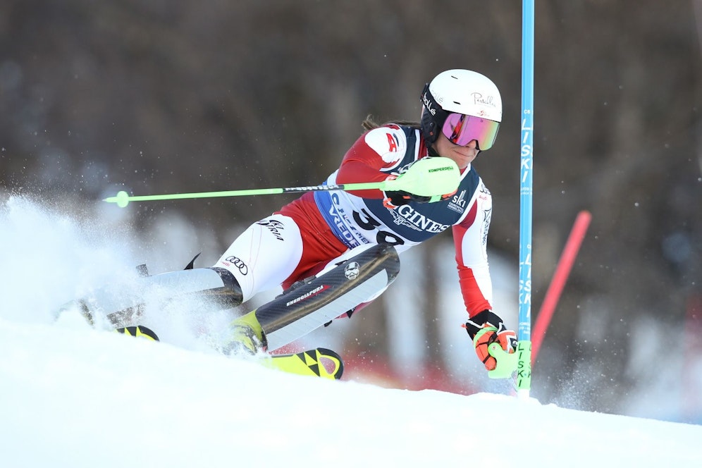 Ricarda Haaser im WM-Kombi-Slalom.