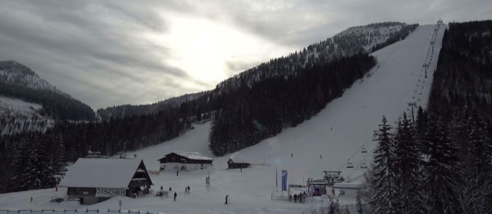 Lackenhof am Ötscher am Montagvormittag