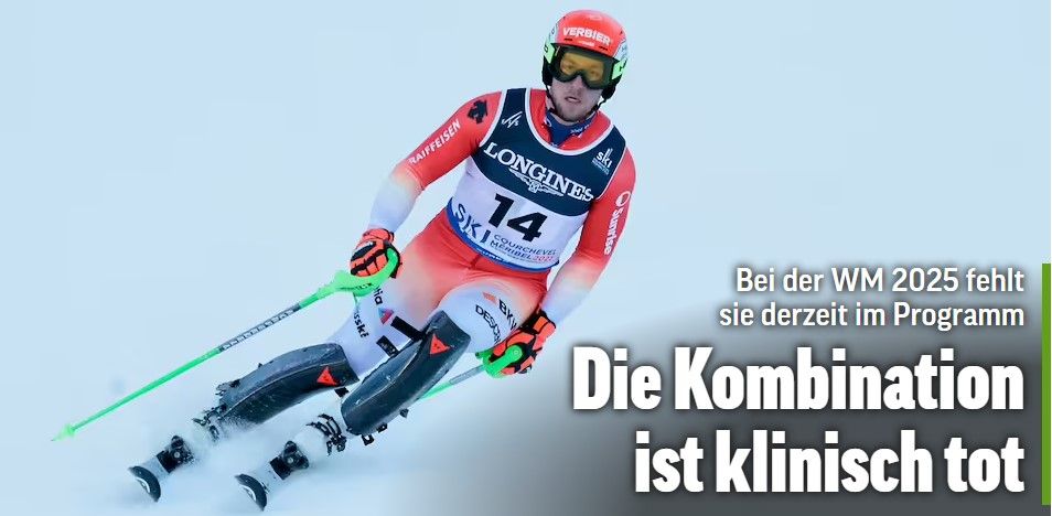 Die Schweizer Zeitung "Blick" titelt am Dienstagabend, die Kombi sei "klinisch tot".