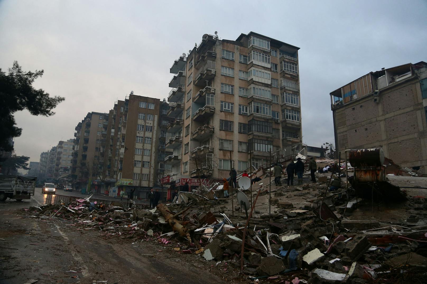 Das schwere Erdbeben in der Türkei am 6. Februar 2023 hat auch Teile der südanatolischen Stadt Kahramanmaras in Schutt und Asche gelegt.