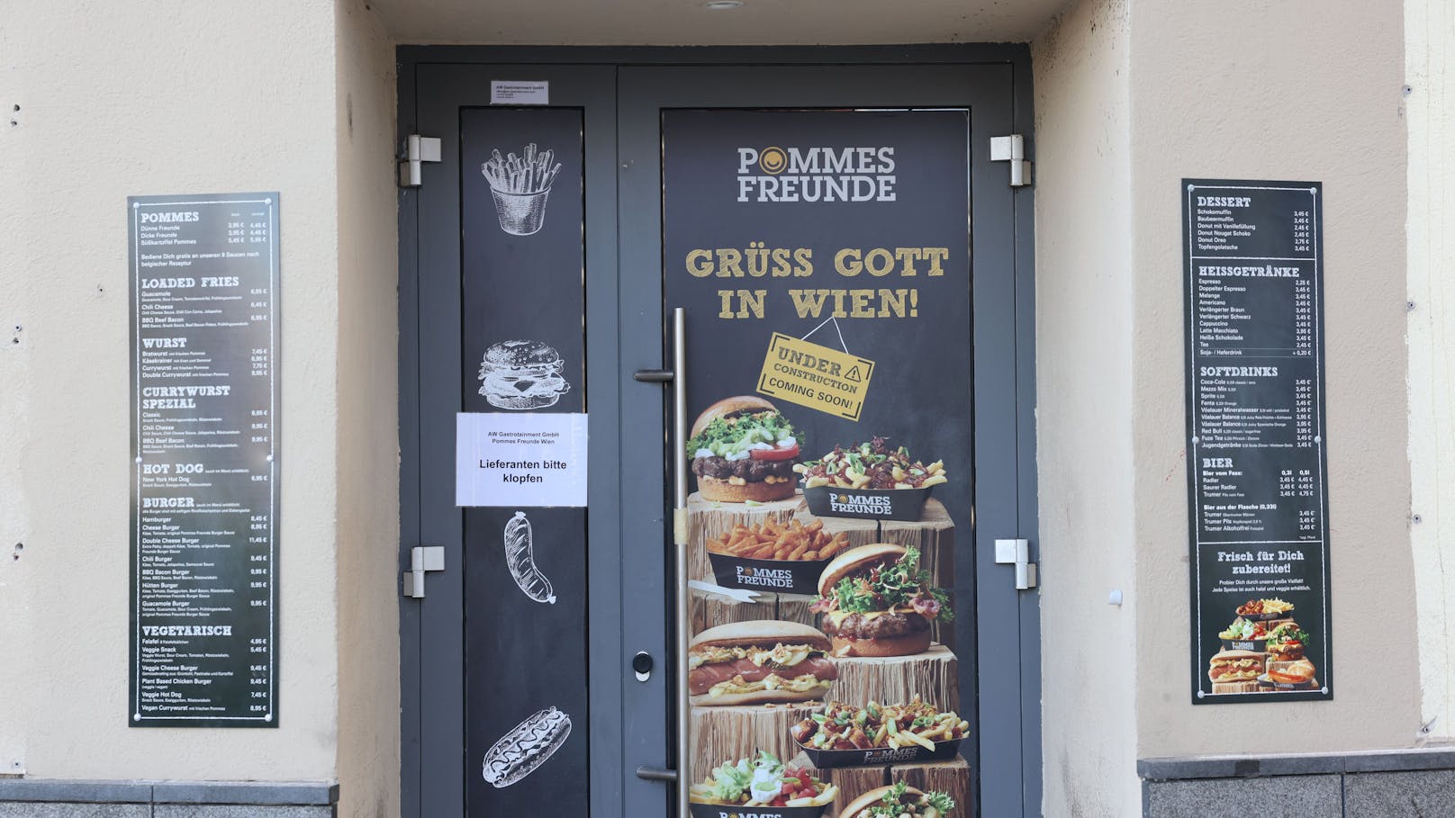 "Grüss Gott in Wien", grüßt die deutsche Pommes Kette die Einheimischen