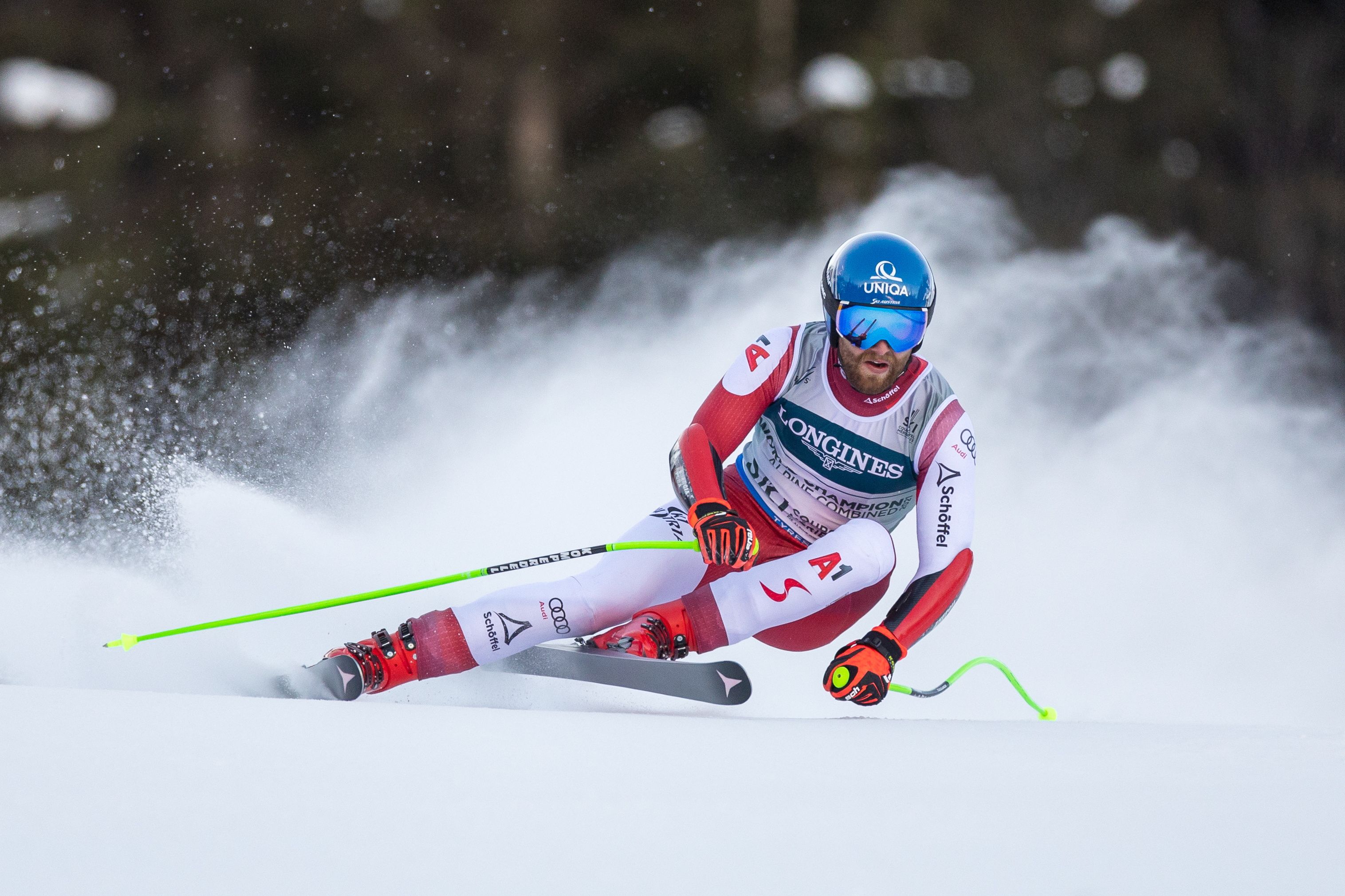 Marco Schwarz in der Kombination von Courchevel. 