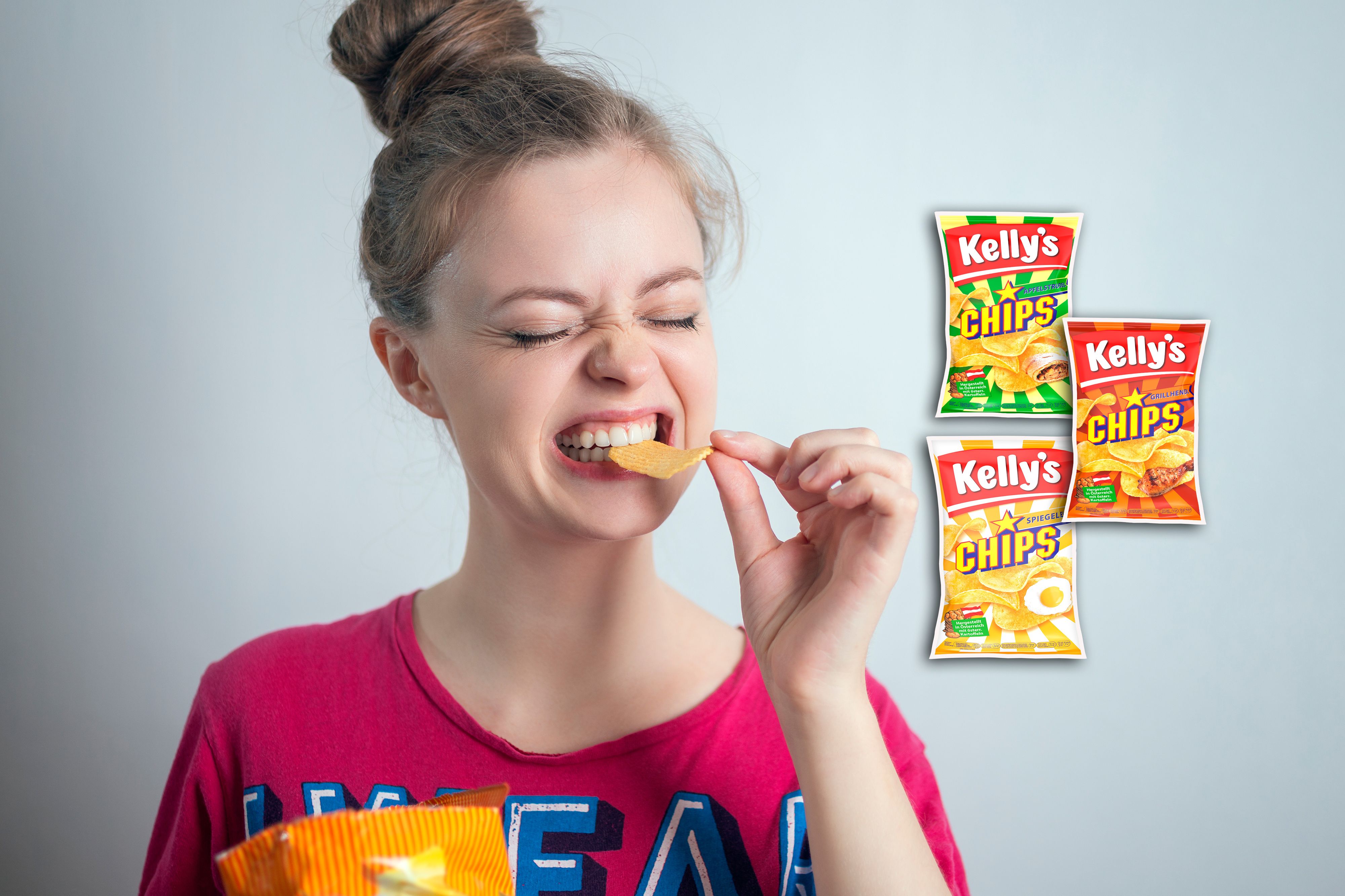 Kelly’s paart Chips jetzt mit Apfelstrudel, Spiegelei oder Grillhendl