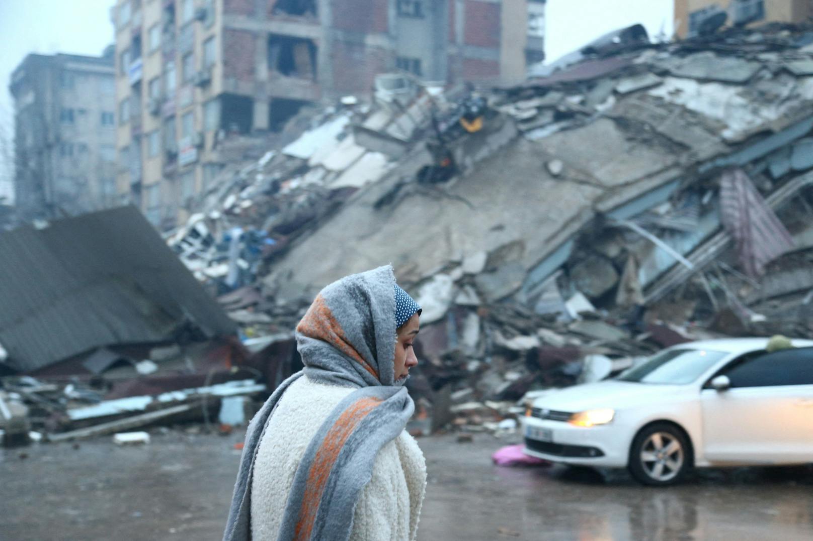 Das schwere Erdbeben in der Türkei am 6. Februar 2023 hat auch Teile der südanatolischen Stadt Kahramanmaras in Schutt und Asche gelegt.