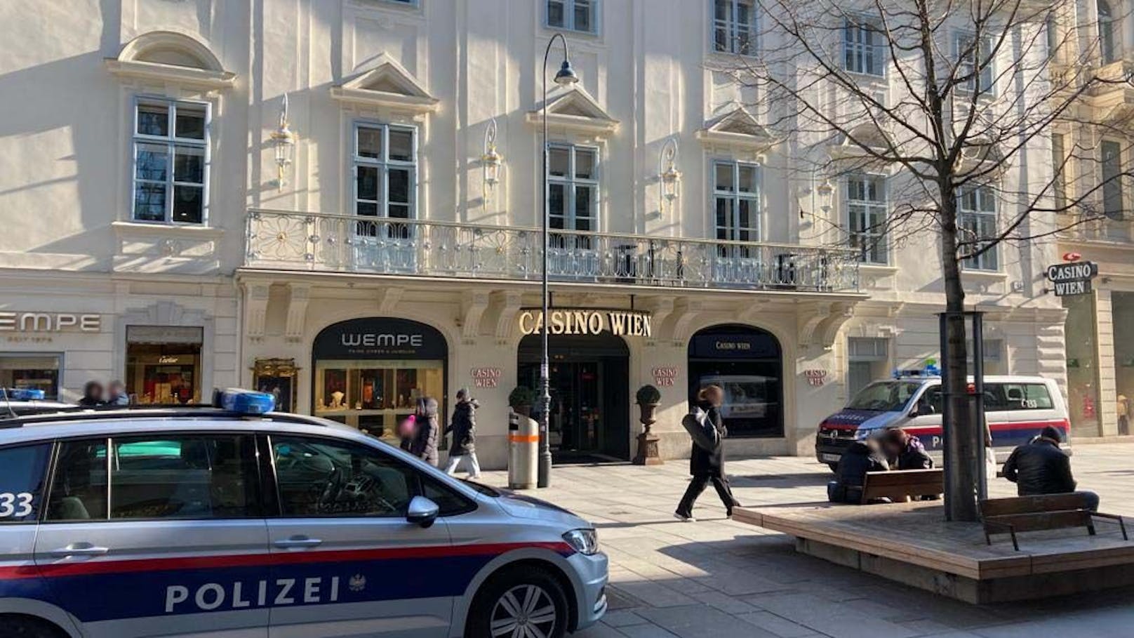 Raubüberfall auf Casino in Wien – Täter auf der Flucht