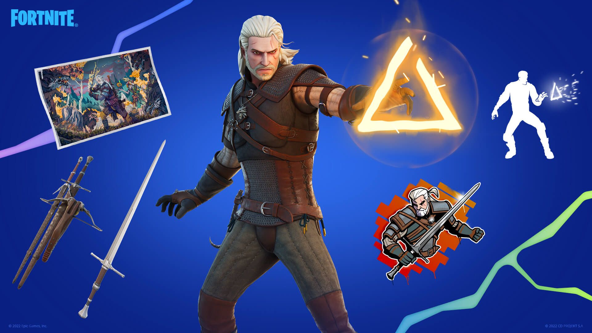 "Fortnite": Geralt von Riva erscheint im Battle Pass zusammen mit Aufgaben der Lamaschule.