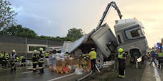 Schwerer Lkw-Crash auf der A2 – Autobahn gesperrt