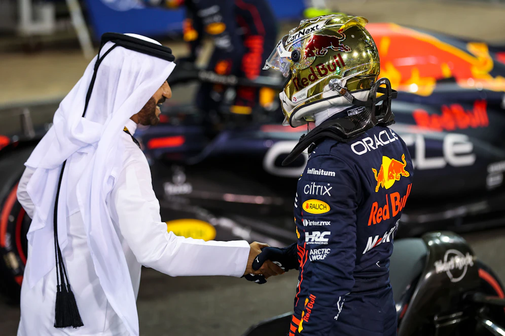 Ben Sulayem und Formel-1-Weltmeister Max Verstappen.