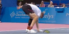 Tennis-Star zerstört drei (!) Schläger in 20 Sekunden