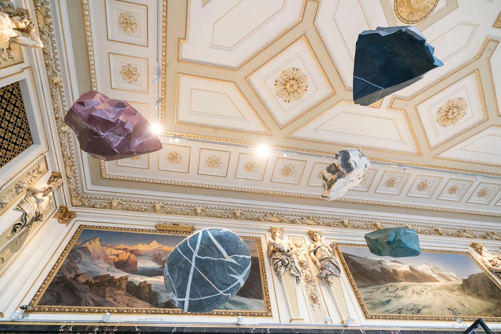 Der Kaisersaal im Wiener Naturhistorischen Museum wird gerade generalsaniert. 