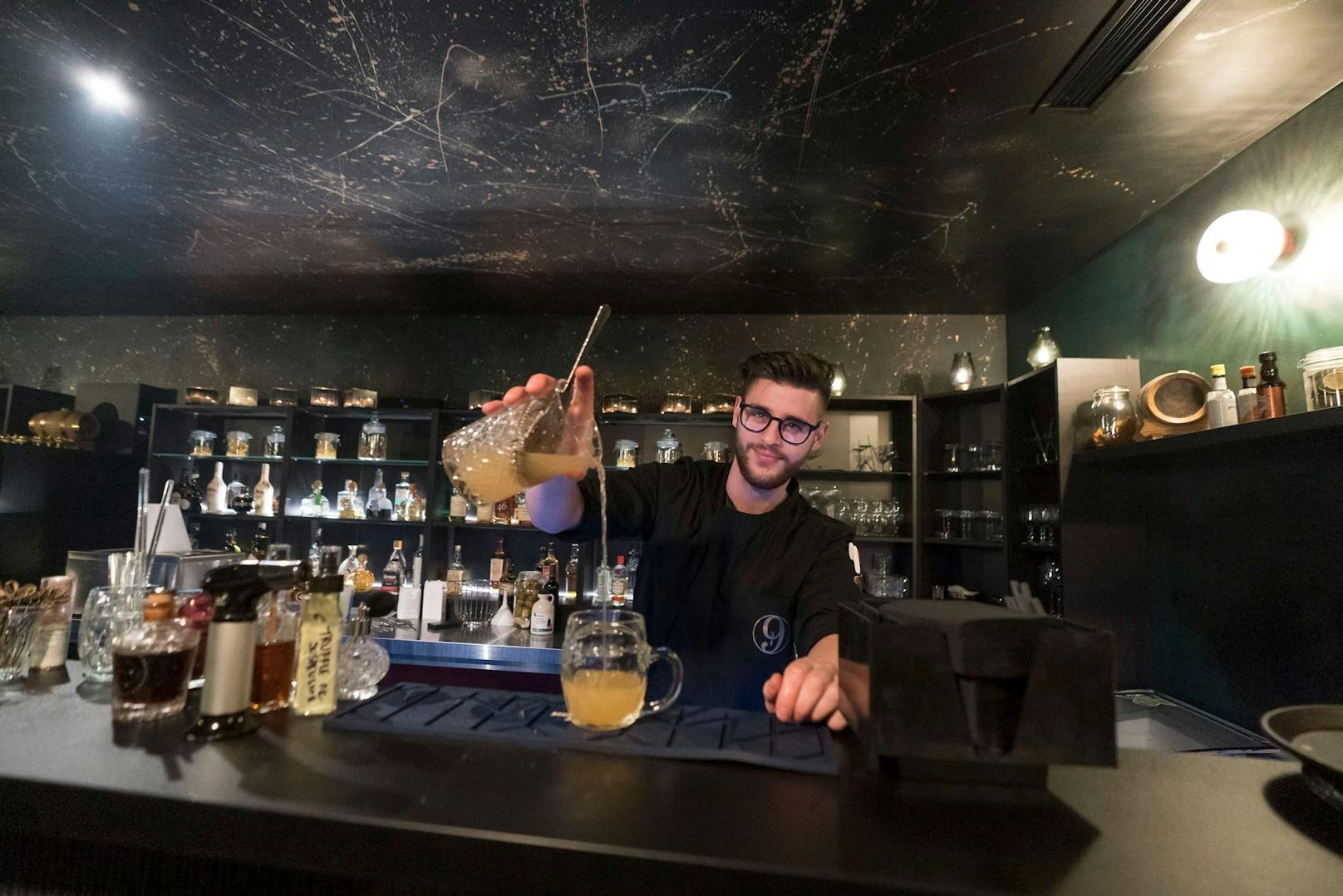 Das Butter Beer sieht aus wie ein Bier - besteht jedoch aus mit Butter gewaschenen Bourbon Whiskey.