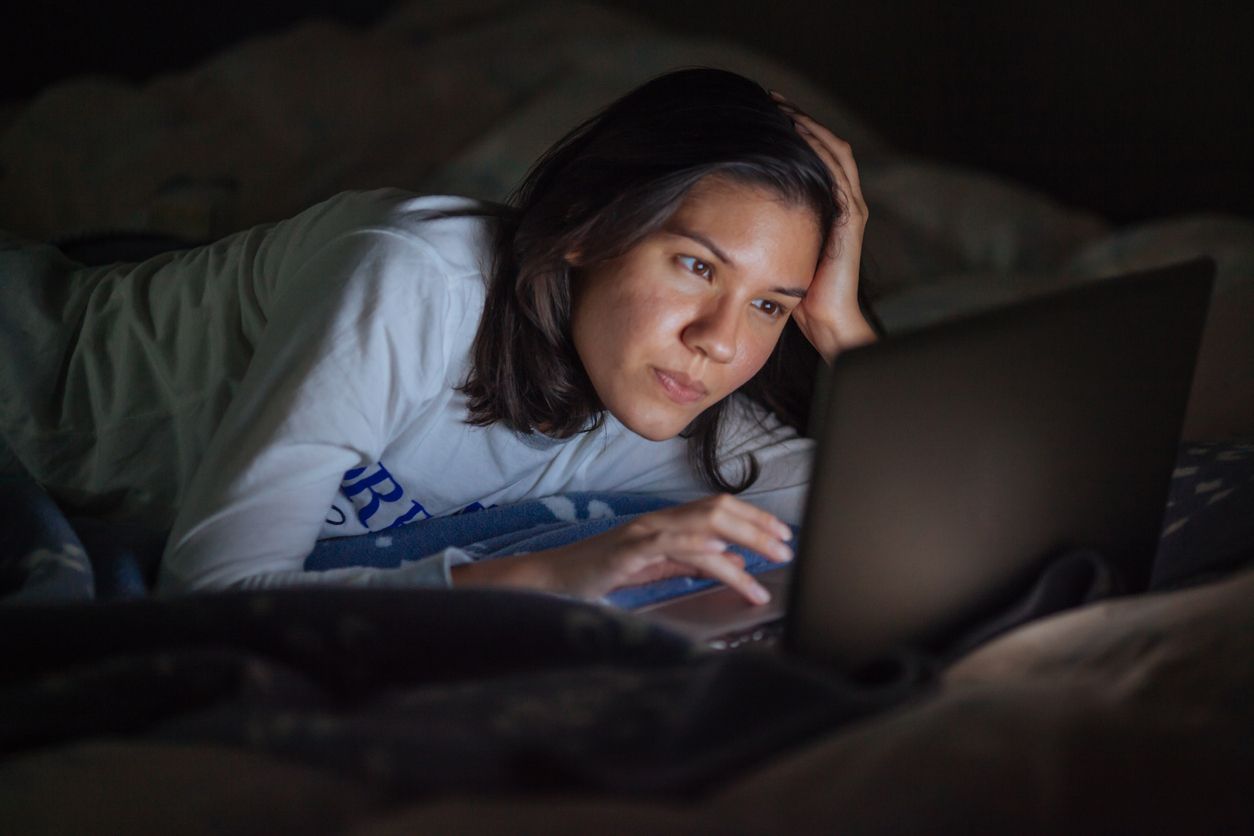 Young woman relaxing at home