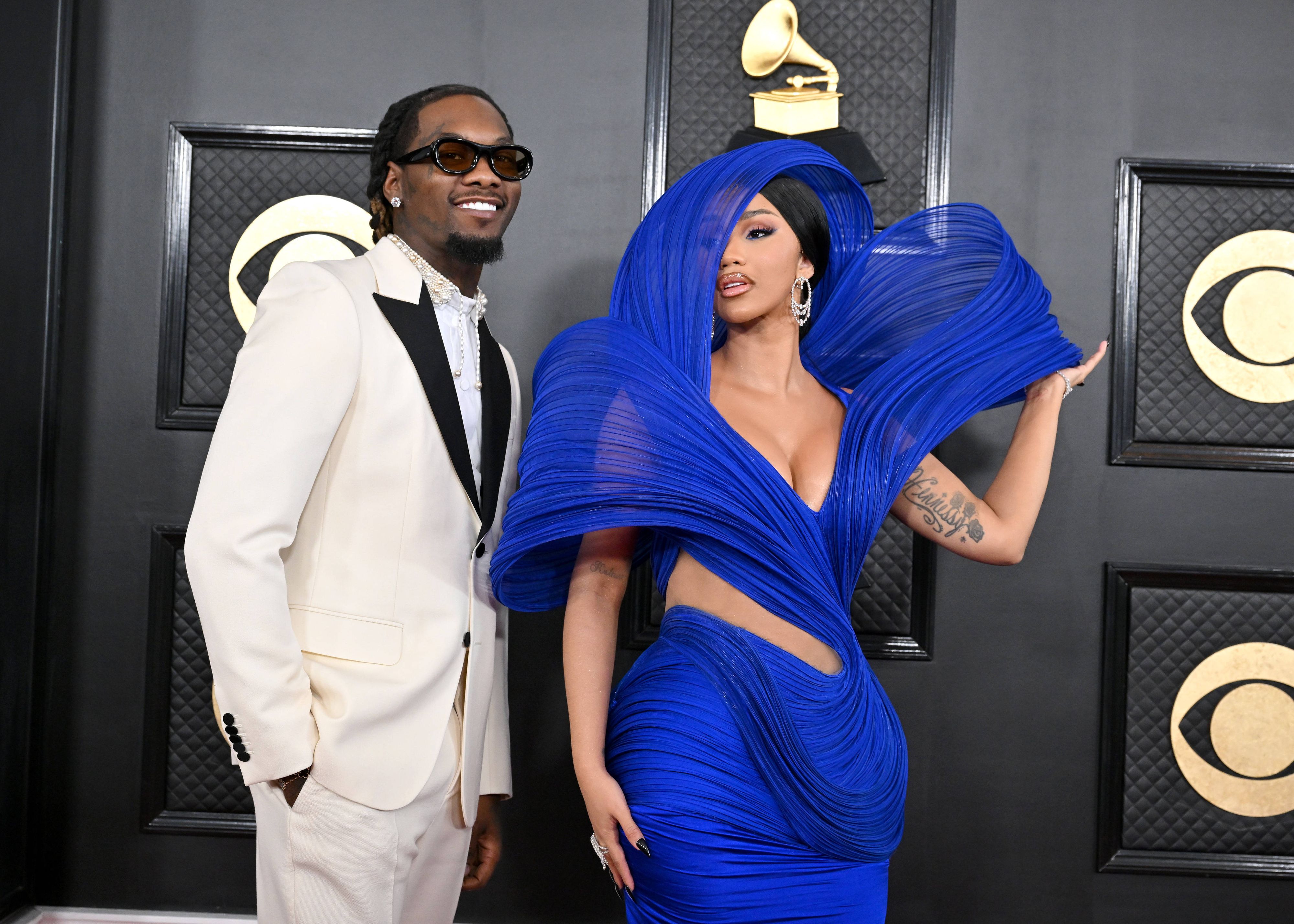 65th Annual Grammy Awards held at Crypto Arena - Arrivals Featuring: Offset and Cardi B Where: Los Angeles, California, United States When: 05 Feb 2023 Credit: BauerGriffin/INSTARimages PUBLICATIONxNOTxINxUKxFRA Copyright: xAXELLExWOUSSENx 52416151