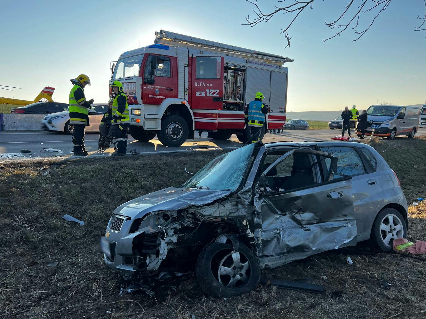 4 Verletzte, darunter ein Kind, im Bezirk Hollabrunn