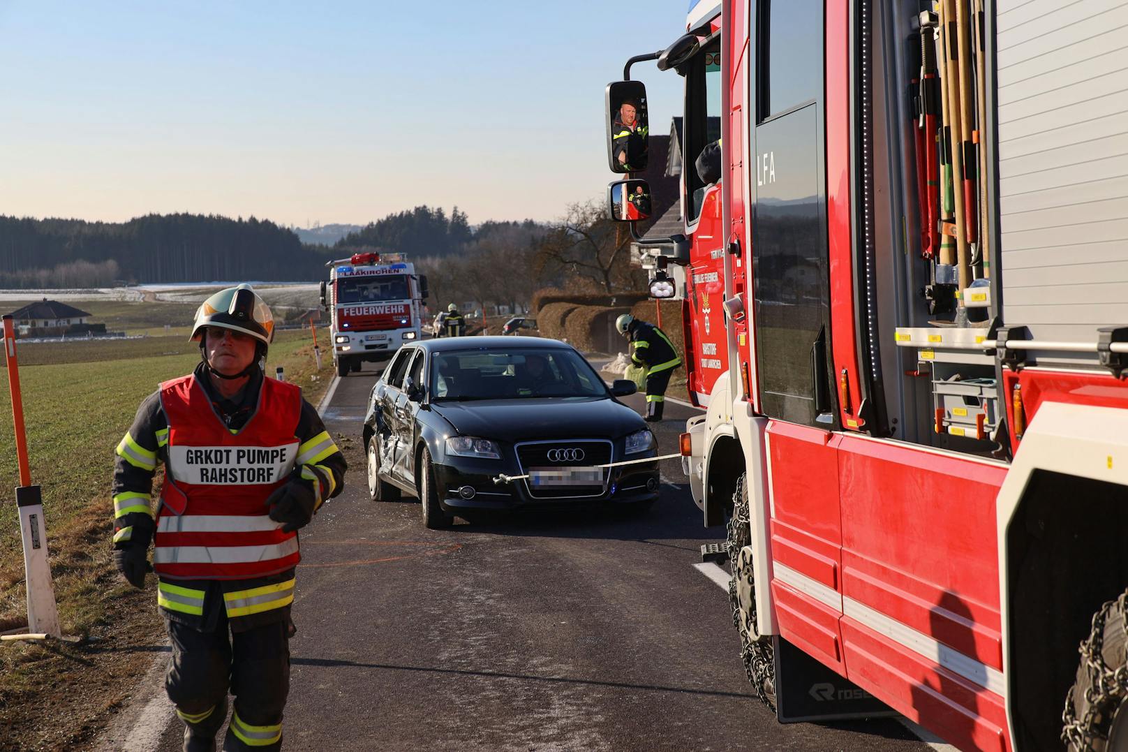 Massen-Crash in Oberösterreich fordert mehrere Verletzte