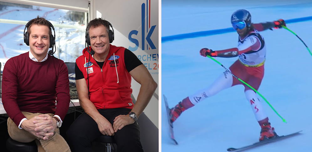 Armin Assinger verpasste den schweren Schnitzer von Marco Schwarz. 