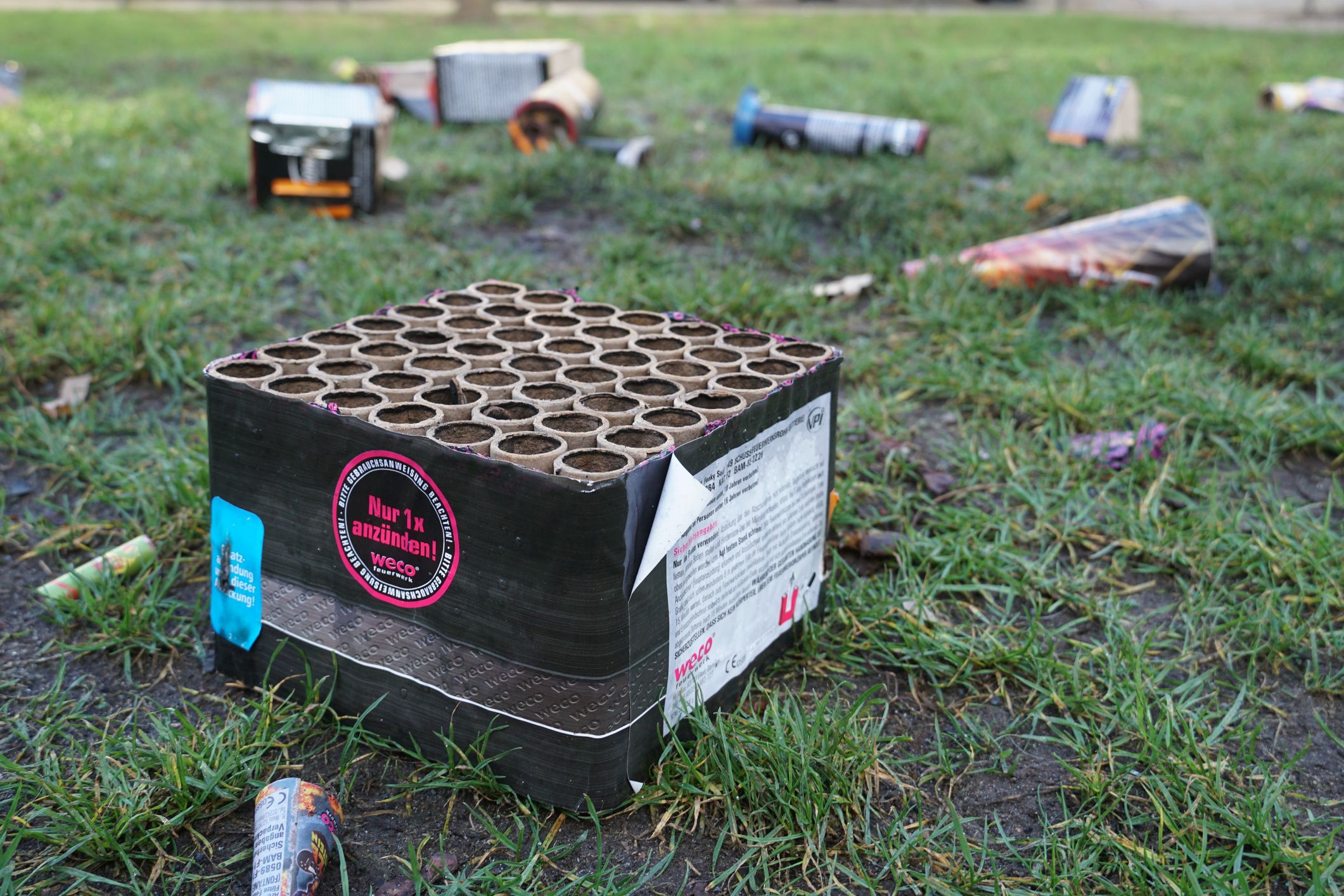 Der Unfall passierte mit einer Feuerwerksbatterie.