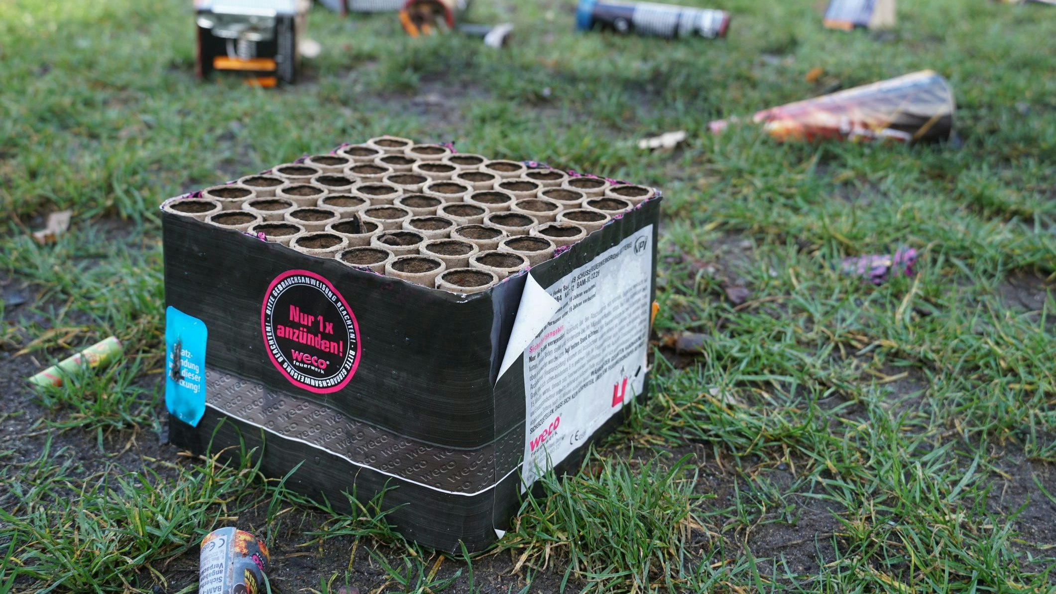 Der Unfall passierte mit einer Feuerwerksbatterie.