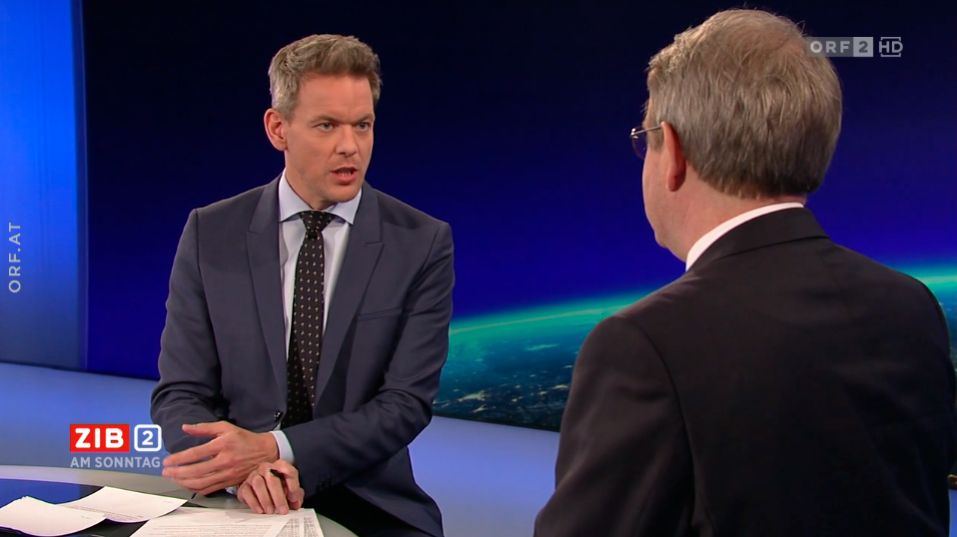 TU-Bauexperte Rudolf Heuer am 12. Februar 2023 in der ZIB2 mit Martin Thür.