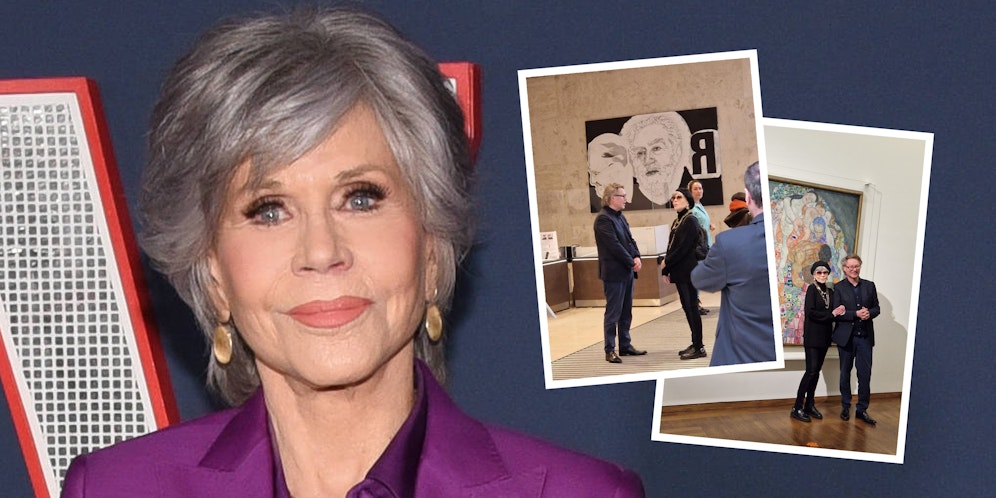 Jane Fonda wurde im Leopold Museum gesichtet.