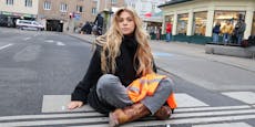 Klima-Kleberin in Wien begeistert Fans auf Tiktok