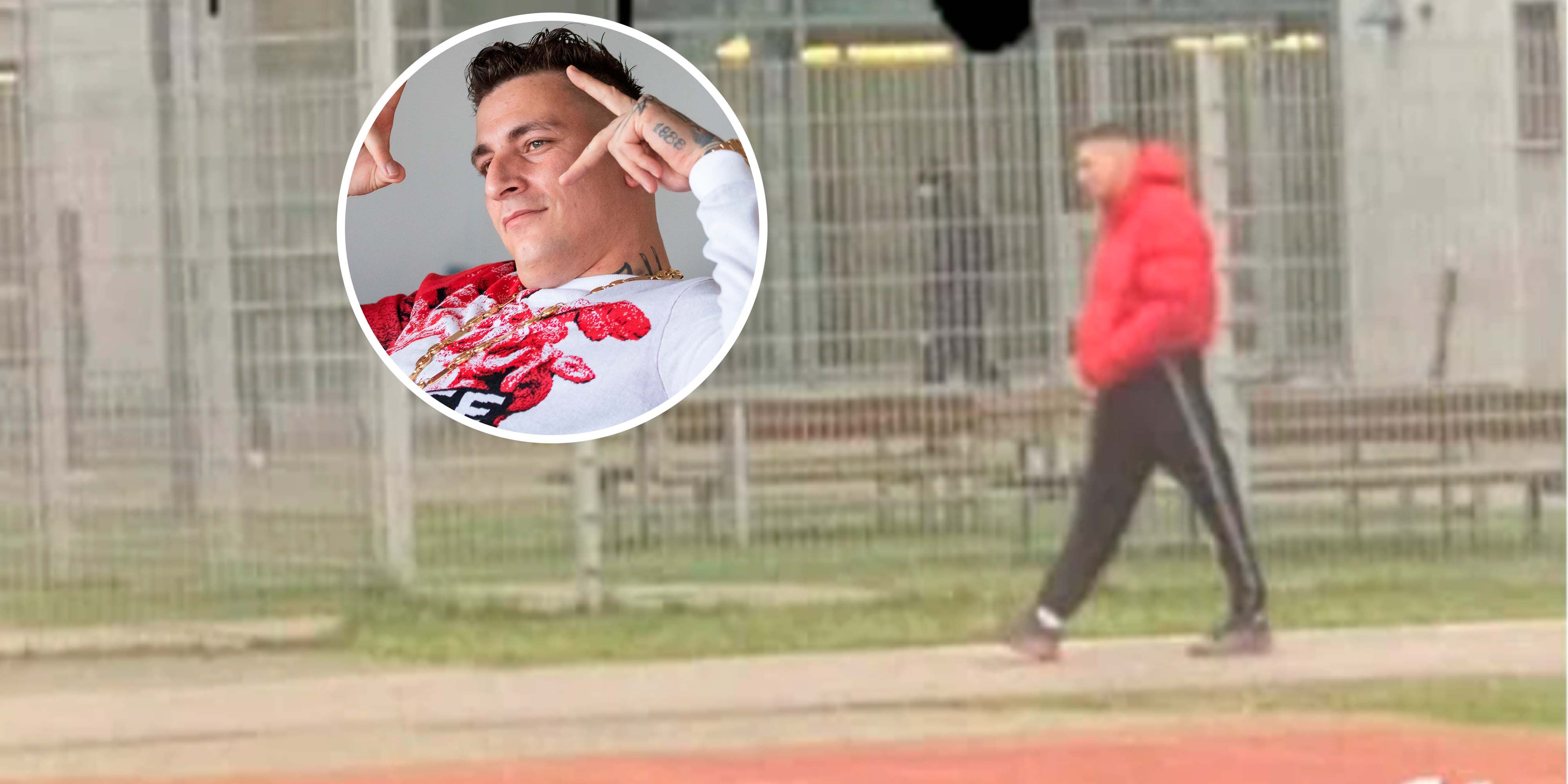 Gzuz  bei seinem Spaziergang