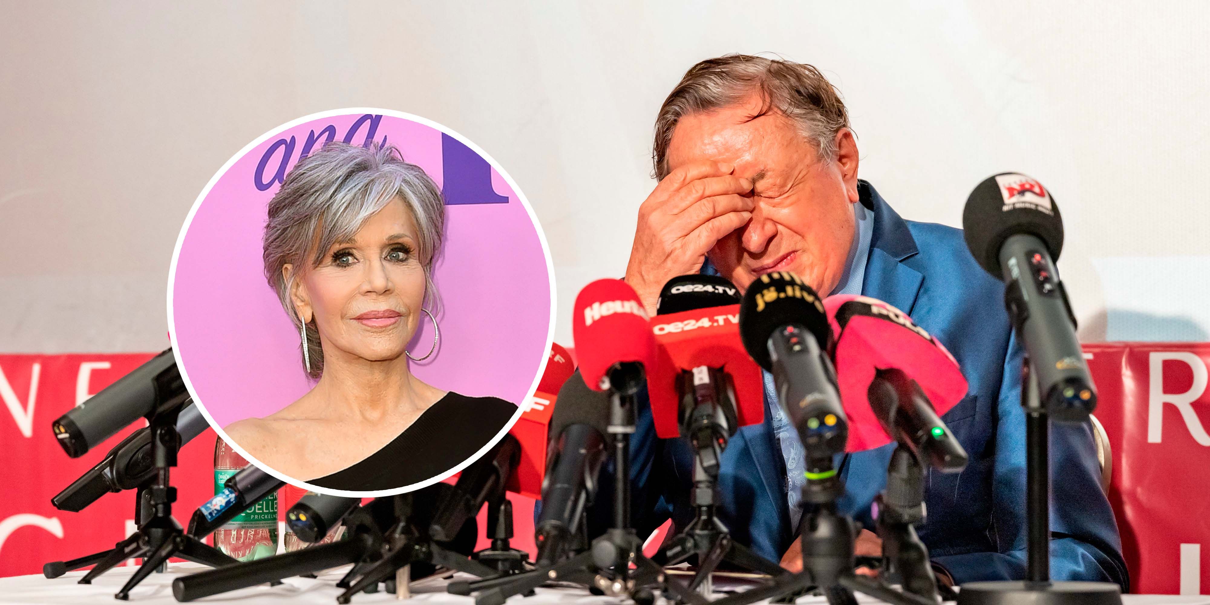 Fonda bereitet Lugner ein wenig Kopfschmerzen.