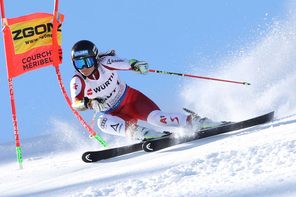 Franziska Gritsch im Teambewerb.
