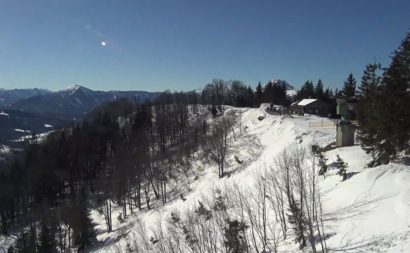 Das Wintersportgebiet am Mittwoch in Annaberg.