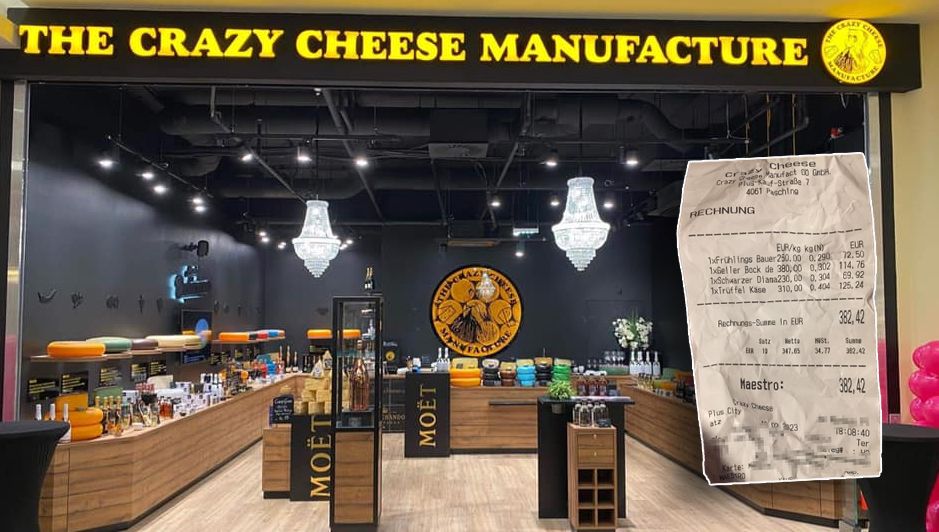 "Stell di net so an!" – "Crazy Cheese" kostet Mann 382€