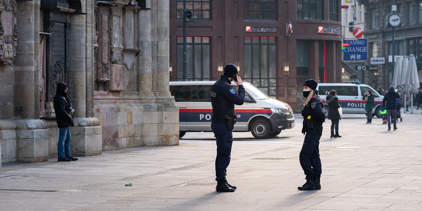 Polizei-Einsatz in der Wiener City (Archivfoto)