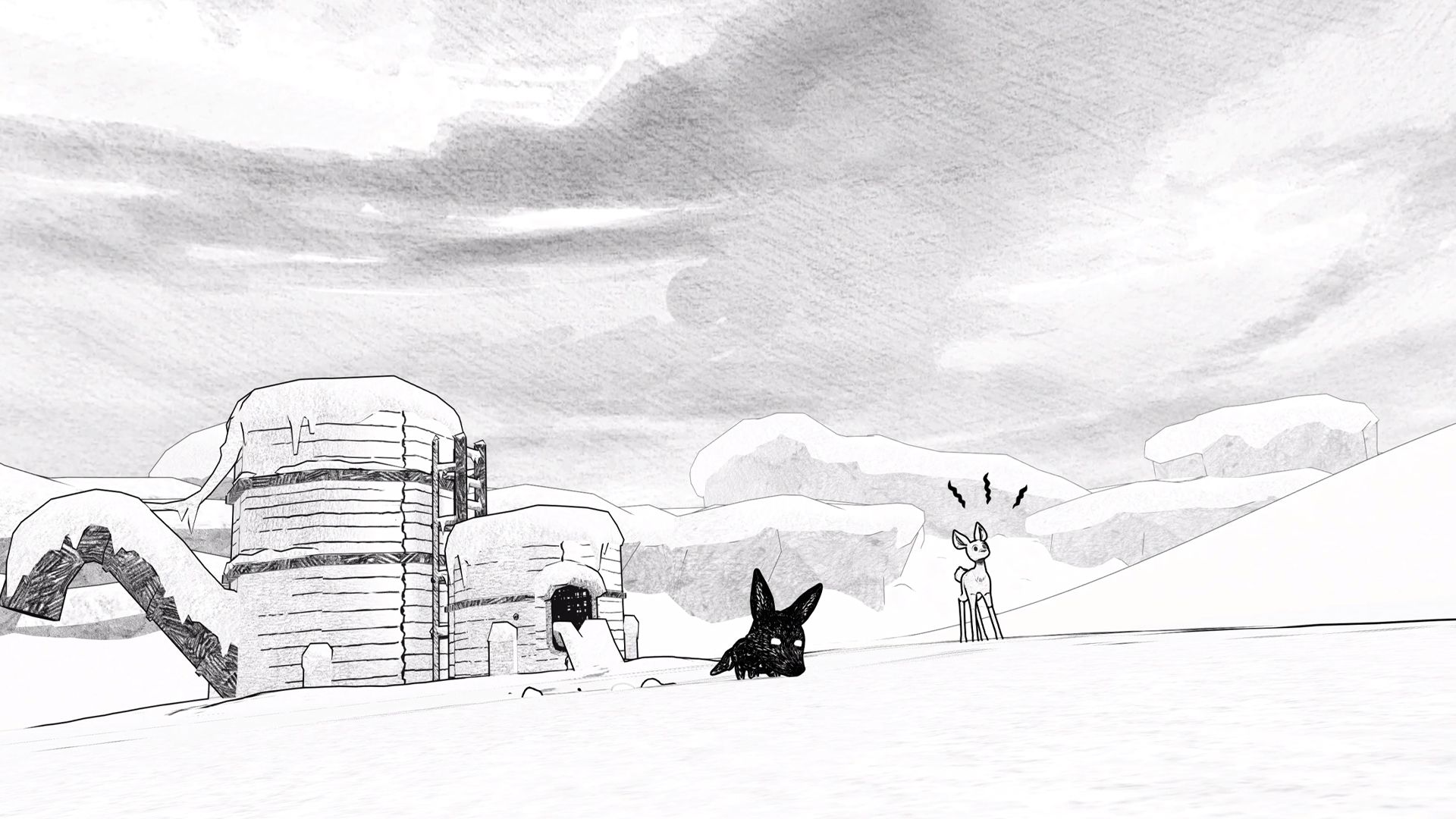 Zwei ungleiche Tiere werden in "Blanc" zu allerbesten Freunden – ein herzerwärmendes Abenteuer!